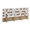 ΚΡΕΜΑΣΤΡΑ ΞΥΛΙΝΗ KEYS ΛΕΥΚΗ/NATURAL 45X6X18