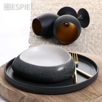 Alternative view of PEBBLE ΠΙΑΤΟ ''ΒΟΤΣΑΛΟ'' ΓΚΡΙ-ΛΕΥΚΟ 23Χ18Χ7ΕΚ