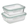 CLICK S/2 ΦΑΓΗΤΟΔΟΧΕΙΟ ΓΥΑΛΙΝΟ/PL ΔΙΑΦΑΝΟ 23Χ18Χ9 1520mL Διαφανές    Γυαλί