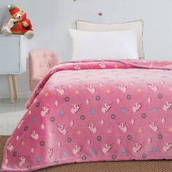 Κουβέρτα μονή φωσφορίζουσα Art 6093  160x220 Ροζ   Beauty Home