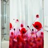 Beauty Home Κουρτίνα μπάνιου Poppies Art 3067 190x180 Κόκκινο