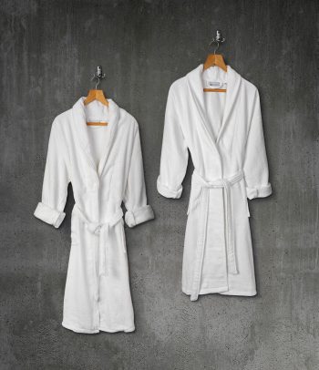 Beauty Home Μπουρνούζι με γιακά Belton Art 3014 100% Cotton Pennie 440gsm M/L Λευκό
