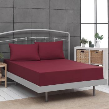Beauty Home Ζεύγος μαξιλαροθήκες μονόχρωμες Art 1999 52x73 Μπορντό