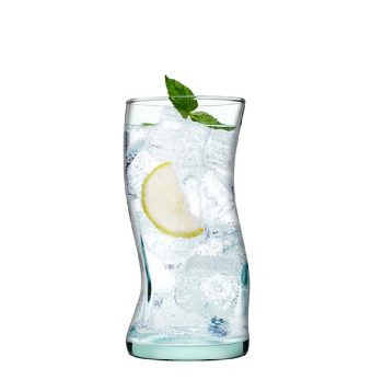 AMORF LONG DRINK 440CC H: 15 D: 7CM MADE OF RECYCLED GLASS P/840 SP420928K4 Espiel