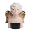 LADIES ΝΕΡΑΙΔΑ ΠΟΛΥΡΕΖ. ΜΑΥΡΟ ΜΕ ΧΡΥΣΑ ΦΤΕΡΑ 28ΕΚ BAF122 Espiel