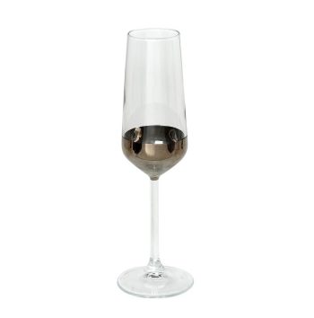 ALLEGRA PLATINE ΠΟΤΗΡΙ FLUTE CHAMPAGNE ΔΙΑΦ.-ΠΛΑΤΙΝΑ 195CC 4