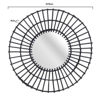 Alternative view of INART ΚΑΘΡΕΠΤΗΣ ΤΟΙΧΟΥ ΜΠΑΜΠΟΥ ΜΑΥΡΟΣ Δ75 3-95-261-0145