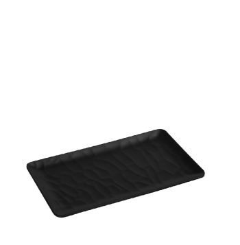 BLACK ΠΙΑΤΕΛΑ ΟΡΘΟΓ. 26Χ15ΕΚ WAVY MATTE ΜΕΛΑΜΙΝΗΣ MLB391K48-6 Espiel