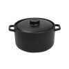 LAVA ΚΑΤΣΑΡΟΛΑ STONEWARE ΜΑΥΡΗ 22χ17χ10ΕΚ. NOL102 Espiel