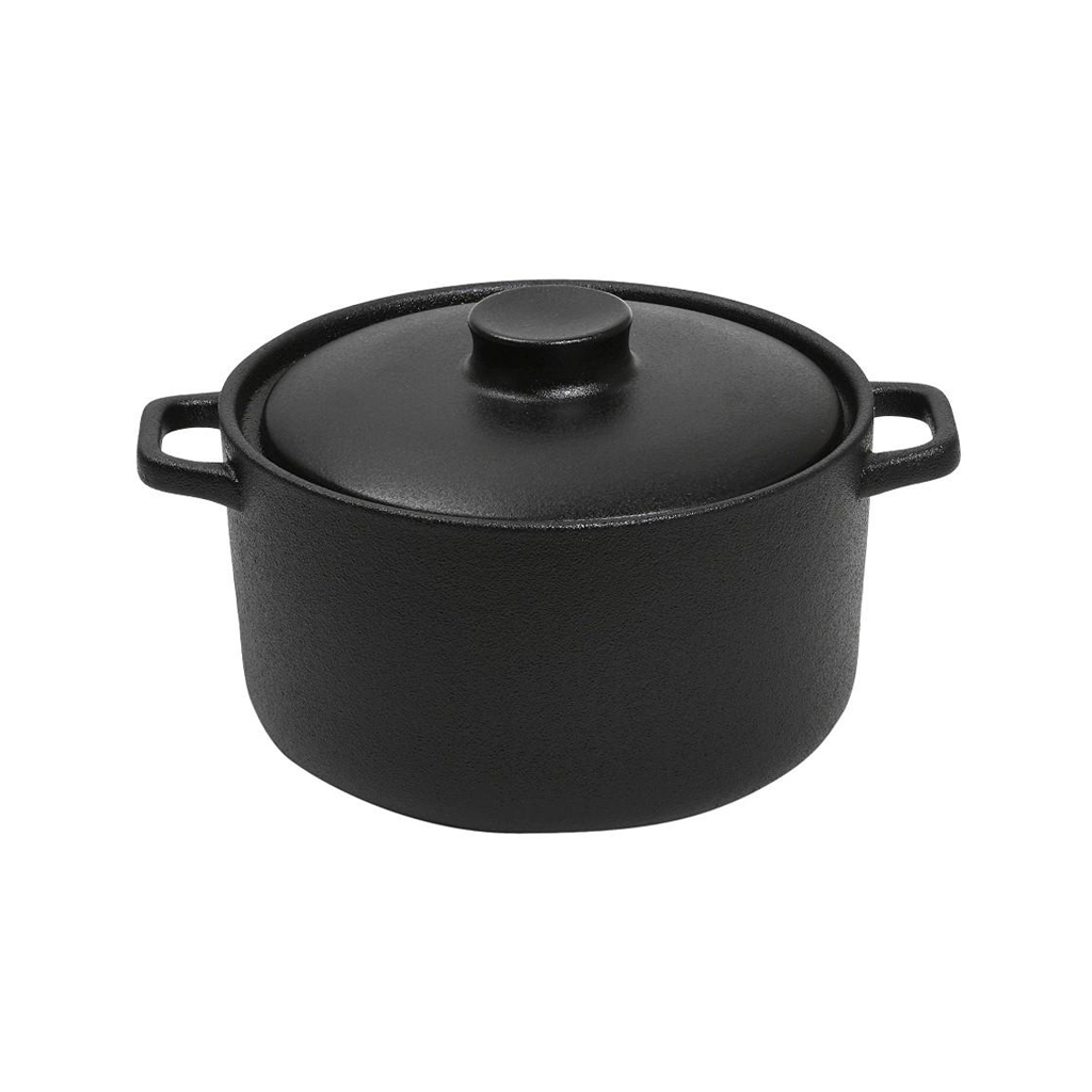 LAVA ΚΑΤΣΑΡΟΛΑ STONEWARE ΜΑΥΡΗ 22χ17χ10ΕΚ. NOL102 Espiel