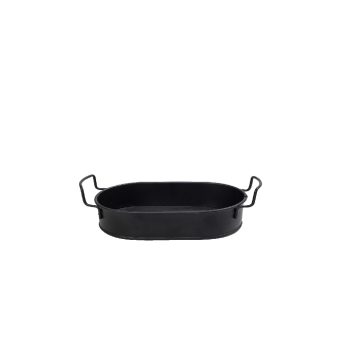 ΔΙΣΚΟΣ ΟΒΑΛ SMALL ΜΕΤΑΛ. ΜΕ ΛΑΒΕΣ ΜΑΥΡΟ 29-34X14