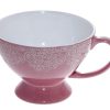 VIENNA ΜΠΩΛ ΜΕ ΠΟΔΙ ΚΑΙ ΛΑΒΗ ΡΟΖ 320ML 13.3x9.5 6/24 HUN101K6 Espiel