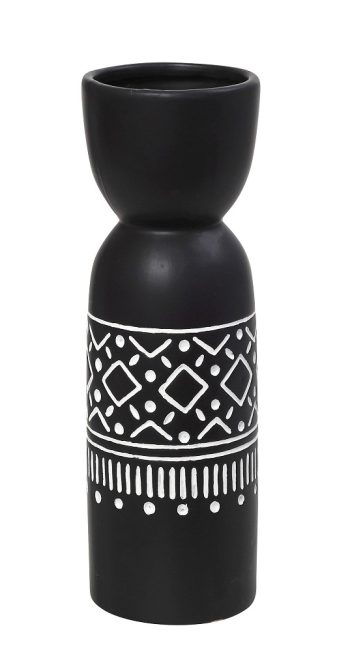 BAZO ΚΕΡΑΜΙΚ. ΜΑΥΡΟ TRIBAL 15Χ15Χ48ΕΚ. CER2305 Espiel