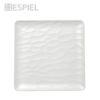 Alternative view of WHITE  ΠΙΑΤΟ ΡΗΧΟ ΤΕΤΡΑΓ. 22ΕΚ WAVY MATTE ΜΕΛΑΜΙΝΗΣ
