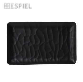 Alternative view of BLACK ΠΙΑΤΕΛΑ ΟΡΘΟΓ. 26Χ16.2ΕΚ WAVY MATTE ΜΕΛΑΜΙΝΗΣ
