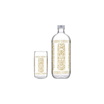TIKI PARTY SET/5 BOTTLE 1100CC 4XGLASS 365CC P/128 GB1.OB4.