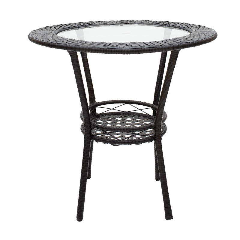Σαλόνι Saylor σετ 3τεμ μέταλλο-pe rattan καφέ - Image 3