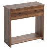 Κονσόλα Brecken pakoworld καρυδί 90x35x90εκ 185-000082