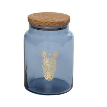 JUNGLE ZEBRA ΜΠΛΕ ΔΟΧΕΙΟ ΜΕ ΚΑΠΑΚΙ 890ML 10X14