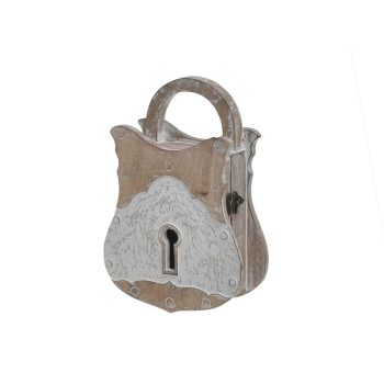 INART ΚΛΕΙΔΟΘΗΚΗ ΞΥΛΙΝΗ ΑΝΤΙΚΕ NATURAL/ΛΕΥΚΗ 20Χ7Χ28 Φυσικό μπεζ