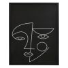 INART ΠΙΝΑΚΑΣ ΜΕ ΠΛΑΙΣΙΟ PRINTED PL/MDF ΠΡΟΣΩΠΟ 40Χ3X50 Ασπρο μαύρο  Μοριοσανίδα  Χαρτί