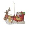 INART S/6 ΣΤΟΛΙΔΙ XMAS ΕΛΚΗΘΡΟ ΓΥΑΛΙΝΟ ΚΟΚΚΙΝΟ/ΧΡΥΣΟ 15Χ6Χ11 Χρυσό