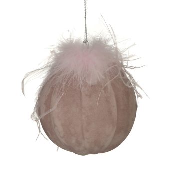 INART S/6 ΜΠΑΛΑ XMAS ΓΥΑΛΙΝΗ ΡΟΖ Φ10Χ10 Ροζ-Μωβ    Γυαλί 2-70-603-0134