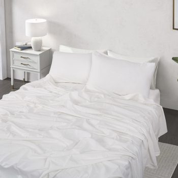 Beauty Home Σετ παπλωματοθήκη υπέρδιπλη Hilton Art 11151 230x250 Λευκό