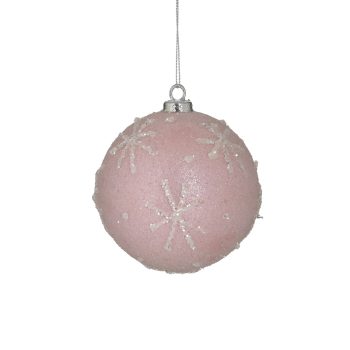 INART S/4 ΜΠΑΛΑ XMAS PL ΡΟΖ Φ10Χ10 Ροζ-Μωβ    Πλαστικό 2-70-675-0677