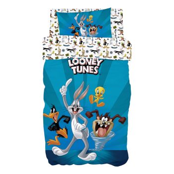 Beauty Home Σετ σεντόνια μονά Art 6188 Looney Tunes 165x250 Μπλε