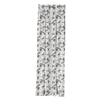 Beauty Home Κουρτίνα με 8 μεταλλικούς κρίκους Art 6189 Looney Tunes 180x250 Εμπριμέ