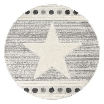 Beauty Home Ροτόντα Loop 133x133 Art 9559 Grey White Γκρι Λευκό