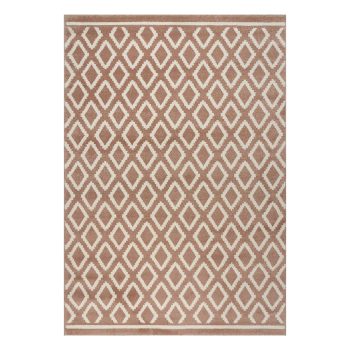 Beauty Home Χαλί Vibe Art 9575 160x230 Pink White Ροζ Λευκό