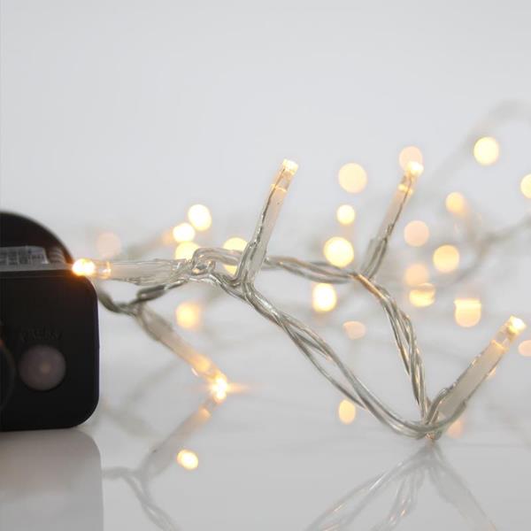 ΣΕΙΡΑ, ΔΙΑΦΑΝΟ ΚΑΛΩΔΙΟ, ΘΕΡΜΟ ΛΕΥΚΟ, 100 LED, 500cm, 8 ΠΡΟΓΡΑΜΜΑΤΑ ΜΕ ΜΝΗΜΗ, ΙΡ44