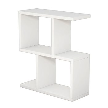 Βοηθητικό τραπέζι σαλονιού Zet pakoworld χρώμα λευκό 51x17x45εκ 120-000036