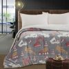 Beauty Home Κουβερτοπάπλωμα μονό φωσφοριζέ Glow Art 6269 160x220 Γκρι
