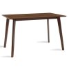 Τραπέζι Benson pakoworld MDF με καπλαμά  χρώμα καρυδί 120x75x75εκ 097-000003