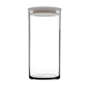 BREAKFAST CLUB JAR W/WHITE LID 730CC H: 15