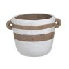 INART ΚΑΣΠΩ TERRACOTTA ΛΕΥΚΟ/ΚΑΦΕ 23Χ18Χ16 Καφέ