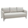 Καναπές 3θέσιος Nemy pakoworld PU γκρι 178x80x75εκ 132-000028
