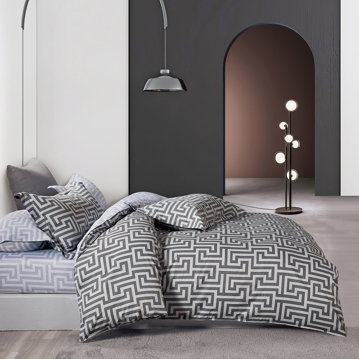 Beauty Home Σετ κουβερλί υπέρδιπλο Art 11102 Jay 220x240 Εμπριμέ