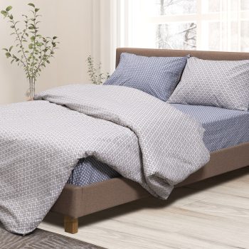 Beauty Home Σετ σεντόνια υπέρδιπλα με λάστιχο Martini Art 12063 170x200+30 Εμπριμέ