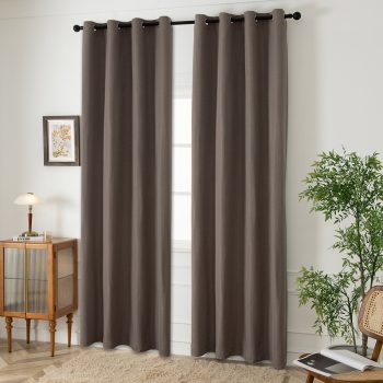Alternative view of Ύφασμα κουρτίνας Blackout jacquard σκίασης Glare Art 8444 Φ280 Μόκα