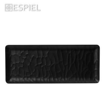 Alternative view of BLACK ΠΙΑΤΕΛΑ ΟΡΘΟΓ. 40Χ16ΕΚ WAVY MATTE ΜΕΛΑΜΙΝΗΣ