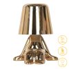 Επιτραπέζιο φωτιστικό Radiance pakoworld LED χρυσό Φ15x17εκ 009-000115
