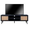 Έπιπλο τηλεόρασης Oslo pakoworld μαύρο-φυσικό 150x39x49εκ 086-000018