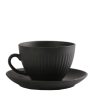GOBI BLACK SAND ΦΛΙΤΖΑΝΙ & ΠΙΑΤΑΚΙ JUMBO ΜΑΥΡΟ ΜΑΤ 310CC 16Χ16Χ8