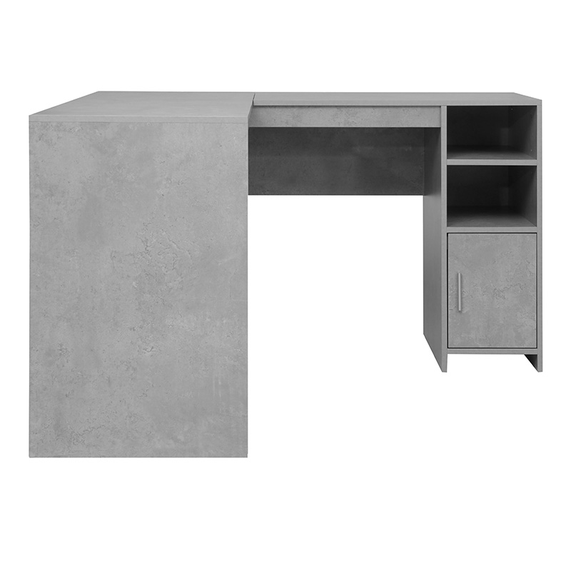 Γωνιακό γραφείο Matera γκρι cement 120x120x76εκ - Image 2