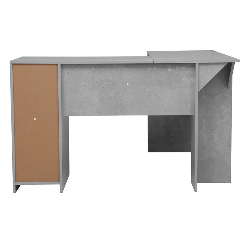 Γωνιακό γραφείο Matera γκρι cement 120x120x76εκ - Image 3