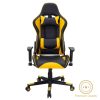 Καρέκλα γραφείου gaming Miel pakoworld PU μαύρο-κίτρινο 232-000001